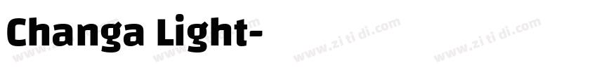 Changa Light字体转换